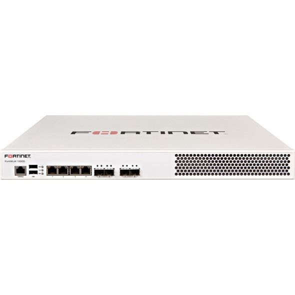 FCH-1000D-NFR Fortinet 2 x GE RJ-45 Ports 4 x GE RJ-45 Bypass Port 2 x GE SFP 8TB PS Web Cache Appliance