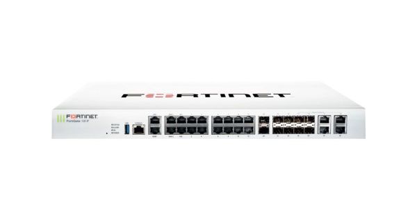 FG-101F-BDL-950-60 Fortinet FortiGate 100F Series 101F 22 x Ports RJ-45 + 4 x Ports SFP + 2 x Ports SFP+ 1U Rack-Mountable Network Security Firewall Appliance