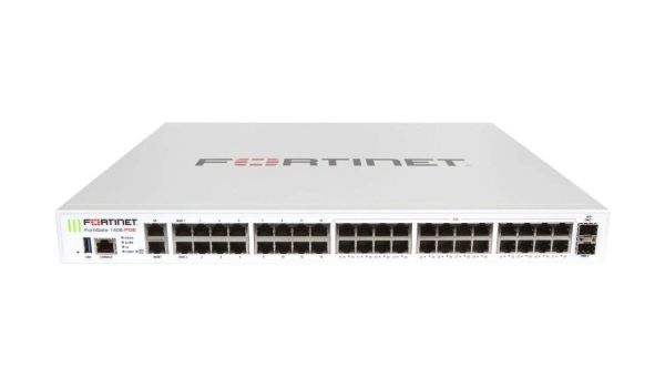 FG-140E-POE-BDL-871-12 Fortinet FortiGate 140E-POE 1000Base-T 24 x RJ-45 PoE 14 x Rj-45 2 x WAN 2 x SFP Manageable 1U Firewall Appliances
