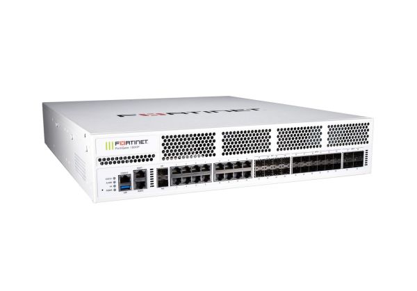 FG-1800F Fortinet FortiGate 1800F Series 4 x Ports 40GBase-X + 12 x Ports SFP28 + 2 x Ports SFP+ 8 x Ports SFP 16 x Ports 1GbE RJ-45 2U Rack-Mountable Network Security Firewall Appliance
