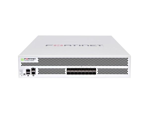 FG-3000D-BDL-874-12 Fortinet FG 3000D 10GBase-X 10 GE SFP+ 16 x SFP+ Manageable 2U Firewall w/ 1YR 24x7 FC/FG