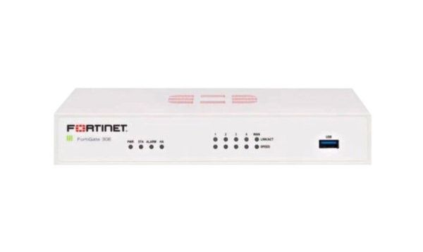 FG-30E-BDL-964-36 Fortinet FortiGate 30E 5 x Ports GE RJ-45 + 1 x Port WAN + 4 x Ports GE RJ-45 Switch 1U Managed Network Security/Firewall Appliance with 3Y 24X7 FC