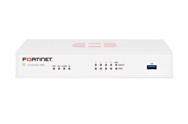 FG-30E-LENC Fortinet FortiGate 30E 5 x Ports GE RJ-45 + 1 x Port WAN + 4 x Ports GE RJ-45 Switch 1U Managed Network Security/Firewall Appliance