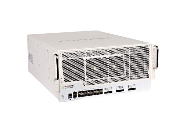 FG-3960E-BDL-950-12 Fortinet FG 3960E 1000Base-T 6 x QSFP 16 x SFP+ 3-AC PSU 5U 1 Year 24x7 UTP Firewall