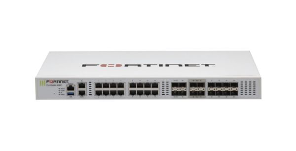 FG-400F-BDL-950-36 Fortinet 18 x GE RJ45 Ports 8 x GE SFP Slots 8 x 10GE SFP+ Slots 1U Rack mount Firewall 3 Year FC/FG UTP