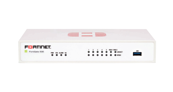 FG-50E-BDL-950-48 Fortinet FortiGate 50E 10/100/1000Base-T 5 x RJ-45 2 x WAN 1U Firewall Appiances