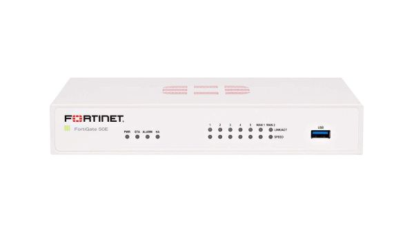 FG-50E-BDL-USG-874-60 Fortinet FortiGate 50E 7xPort 1000Base-T GE 7 x RJ-45 Firewall W/5Yr FC