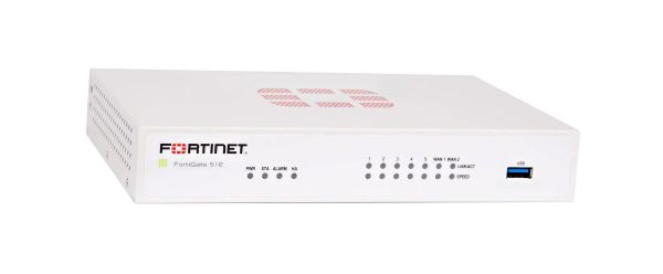 FG-51E-BDL-871-12 Fortinet FG-51E-BDL-871-12FortiGate 51E 7-Ports 1000Base-T GbE 7 x RJ-45 Manageable Rack-Mountable Desktop Firewall
