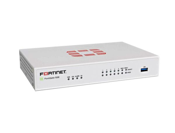 FG-52E-BDL-USG-974-60 Fortinet FortiGate 52E 7 x Ports GE RJ-45 + 2 x Ports WAN + 5 x Ports GE RJ-45 Switch 1U Managed Network Security/Firewall Appliance with 5Y 24X7 FC