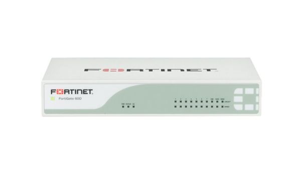 FG-60D-BDL-900-60 Fortinet FortiGate 60D 10/100/1000Base-T 7 x RJ-45 2 x WAN Firewall Appliances