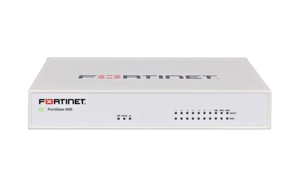 FG-60E-BDL-USG-974-36 Fortinet FortiGate 60E 10 x Ports GE RJ-45 + 7 x Ports Internal + 2 x Ports WAN + 1 x Port DMZ Managed Network Security/Firewall Appliance