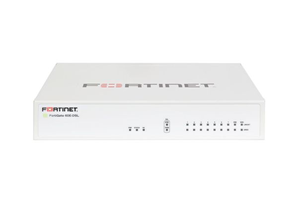 FG-60E-DSL-BDL-950-60 Fortinet FortiGate 60E-DSL 9 x Ports GE RJ-45 + 7 x Ports Internal + 1 x Port WAN + 1 x Port DMZ Managed Network Security/Firewall Appliance with 5Y 24X7 FC
