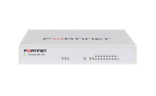 FG-60E-POE-BDL-871-36 Fortinet FortiGate 60E-POE 10 x Ports GE RJ-45 + 8 x Ports PoE/PoE+ + 2 x Ports WAN 1U Managed Network Security/Firewall Appliance with 3Y 24X7 FC