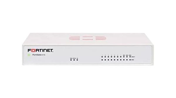 FG-61E-BDL-871-12 Fortinet FortiWiFi 61E 10 x Ports GE RJ-45 + 2 x Ports WAN + 1 x Port DMZ + 7 x Ports Internal 1U Managed Network Security/Firewall Appliance with 1Y 8X5 FC