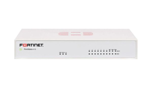 FG-61E-BDL-900-60 Fortinet FortiWiFi 61E 10 x Ports GE RJ-45 + 2 x Ports WAN + 1 x Port DMZ + 7 x Ports Internal 1U Managed Network Security/Firewall Appliance with 5Y 8X5 FC