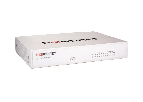 FG-61F-BDL-811-36 Fortinet FortiGate 60F Series FG-61F 7 x Ports 10/100/1000Base-T + 2 x Ports 1000Base-T WAN + 1 x Port 1000Base-T DMZ Network Security Firewall Appliance