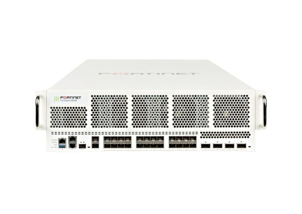 FG-6500F-BDL-950-12 Fortinet FG-6500F + 4 x 100GE QSFP28 Slots + 24 x 25GE SFP+ Slots + 2 x 1GE RJ45 H+ 1 24x7 FC & FG Firewall