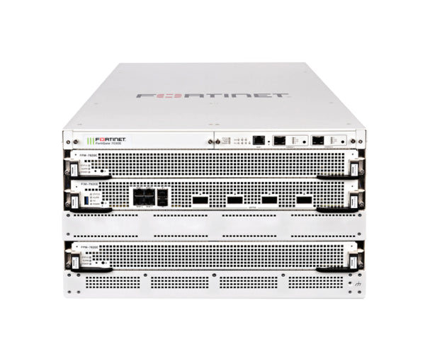 FG-7030E-QSFP28-BDL-811-60 Fortinet FortiGate 6U 3-Slot Chassis + 32 x 10 GE SFP+ Slots + 3 x Hot Swap RD PSU Firewall