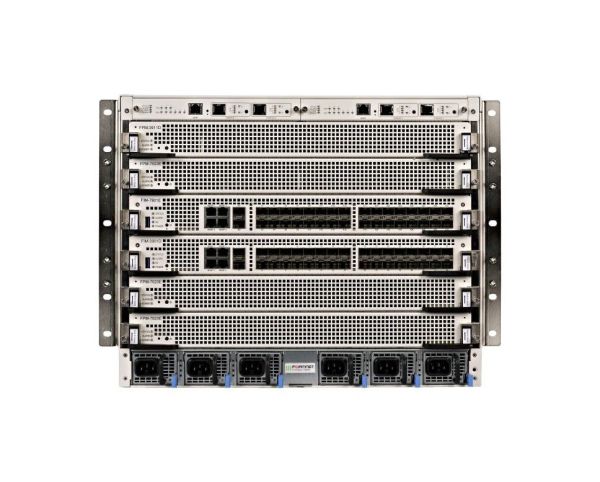 FG-7060E-8-BDL-811-36 Fortinet FortiGate 8U 6-Slot Chassis With 2x FPM-7620E Processor Modules + 4 x Hot Swap RD PSU Firewall
