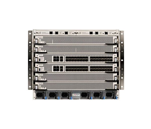 FG-7060E-9-DC Fortinet FortiGate 8U 6-slot Chassis with 2x FPM-7630E Security Appliance