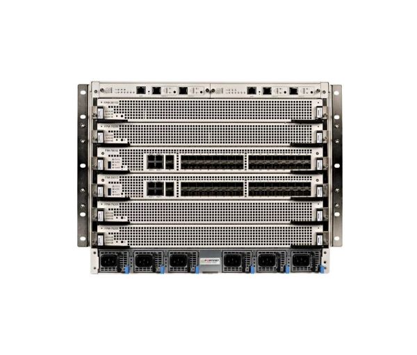 FG-7060E-9 Fortinet FortiGate 8U 6-slot Chassis with 2x FPM-7630E Security Appliance