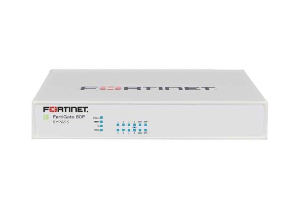 FG-80F-BYPASS-BDL-811-60 Fortinet FG 10x Port 1000Base-T 1000Base-X GE 8x RJ-45 2 EXP Slots Firewall 5 Yr 24X7 FC/FG ENT Protect