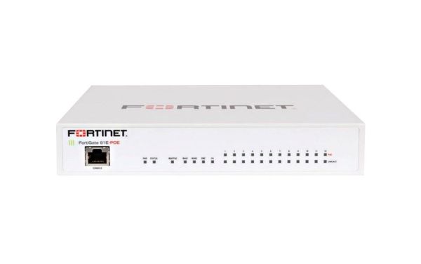 FG-81E-POE-BDL Fortinet FortiGate 80E Series FG-81E-POE 12 x Ports PoE 1000Base-T + 2 x Ports SFP Shared + 1 x Port 1GbE DMZ + 1 x Port 1GbE HA Network Security Firewall Appliance