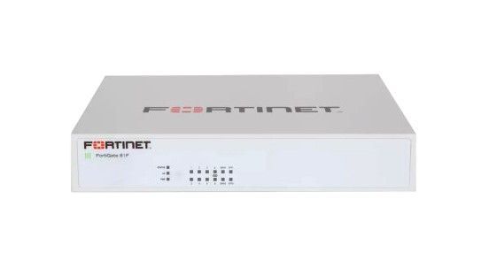 FG-81F Fortinet FortiGate 80F Series FG-81F 8 x Ports 1000Base-T + 2 x Ports Shared SFP WAN Wall-Mountable Network Security Firewall Appliance