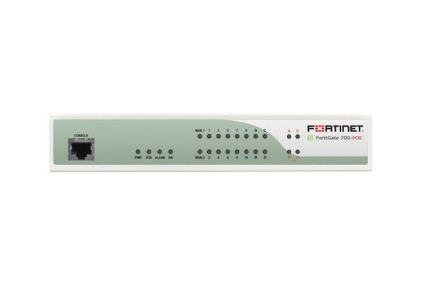 FG70DPOEBDL90060 Fortinet 70-D + 10 x GE RJ45 + 4 x RJ45 PoE Ports 5y FortiCare Network Security/Firewall Appliance