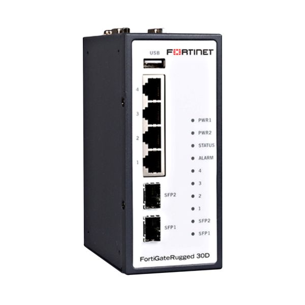 FGR-30D-BDL-810-60 Fortinet FG Rugged 4x Ports 1000Base-T 1000Base-X GE 4 x RJ-45 - 2 Total Expansion - 5 Firewall