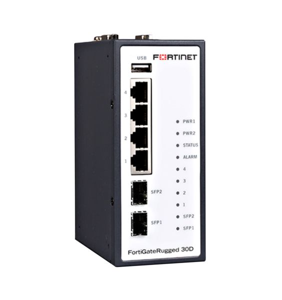 FGR-30D-BDL-874-12 Fortinet FortiGate Rugged 4xPort 1000Base-T, 1000Base-X GE 4 x RJ-45 2 Expansion Slots Firewall Appliance