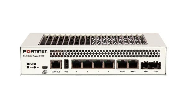 FGR-60D-LENC Fortinet FortiGate Rugged 60D 4 x Ports 1000Base-T Gigabit Ethernet Network Security Appliance/Firewall