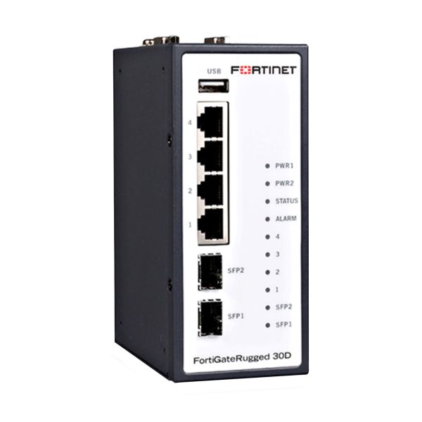 FGR30DBDL97460 Fortinet FRG-30D + 4 x GE RJ45 Ports 2x GE SFP Ports Ruggedized indoor IP20 With 5y FC and FG Firewall