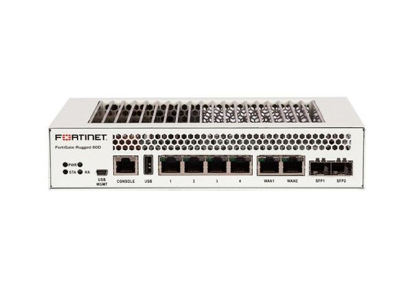 FGR60DBDL97448 Fortinet FGR-60F + 4 x GE RJ45 ports + 1 x GE RJ45 bypass Ports pair + 1 x RJ45 Ports with 4y FC and FG Firewall