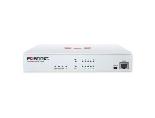 FGV-70D4-BDL-900-36 Fortinet FortiGate Voice 70D4 1000Base-T GbE 2 x RJ-45 (WAN) 10 x RJ-45 4 x FXO 2 x FXS Desktop Firewall