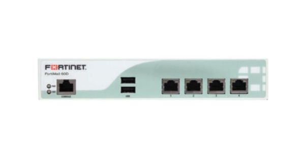 FML-60D-NFR Fortinet FortiMail 60D 1000Base-T 4 x RJ-45 Ports Firewall Appliances