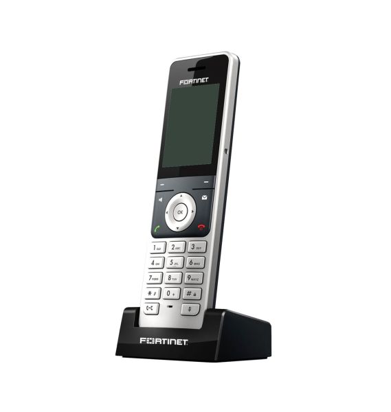 FON-D71-H Fortinet DECT handset with a 2.4" color display, full duplex speakerphone, 2 soft keys and up to 30 hours of talk time