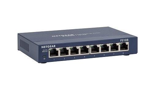 FS108NA Netgear 8-Port 10/100Base-TX Fast Ethernet Switch
