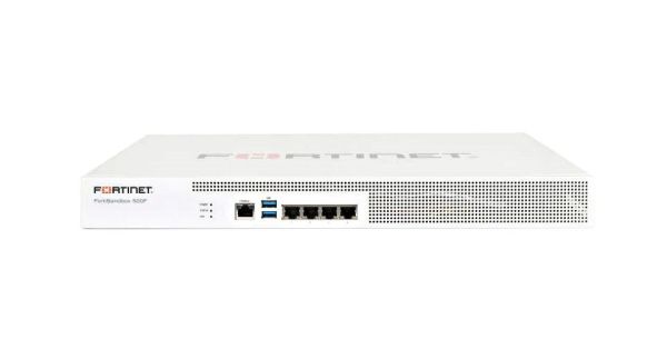 FSA-500F-6LV-BDL-970-60 Fortinet FortiSandbox 500F 4xPorts 1000Base-T Gigabit Ethernet 4 x RJ-45 1U Firewall Appliance