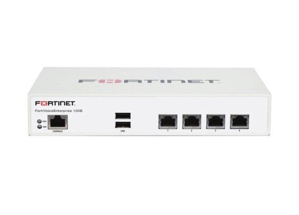 FVE-100E-BDL-311-60 Fortinet FortiVoice FVE-100E 10/100/1000Base-T 4x RJ-45 GE Firewall Appliances