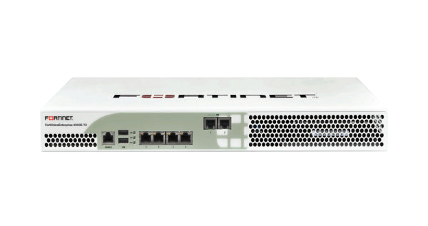 FVE-2000E-T2-BDL-311-60 Fortinet FVE-2000E-T2 + 4 x 10/100 1000Base-T Gigabit Ethernet 1U H/W+ 1y Gateway