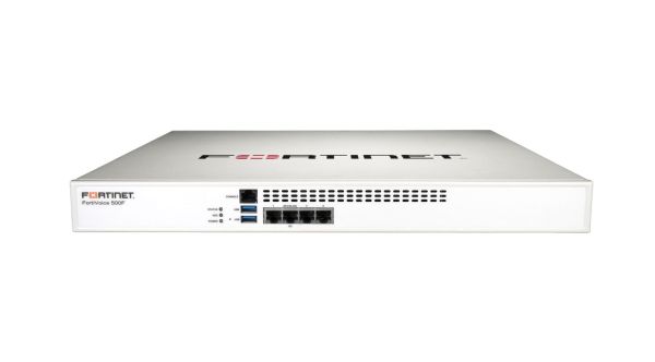 FVE-500F-BDL-247-60 Fortinet FortiVoice-500F 4x 10/100/1000 ports, 1x 1 TB storage, 500 endpoints, 50 VoIP trunks Phone System