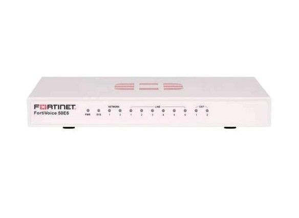FVE-50E6 Fortinet FortiVoice 50E 10/100Base-T 2 x RJ-45 6 x FXO 2 x FXS Firewall Appliances