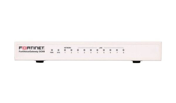 FVG-GO08-BDL-311-60 Fortinet GO08 + 2 x 10/100 ports + 8 x FXO Hardware + 5