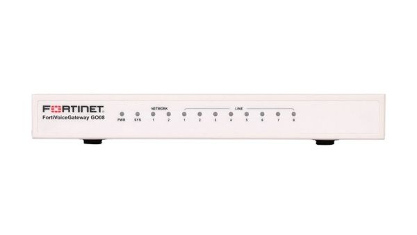 FVG-GO08 Fortinet GO08 + 2 x 10/100 RJ45 Ports + 8 x FXO + 2 x 100Base-TX Gateway