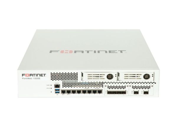 FWB-1000E-BDL-580-60 Fortinet 2x GE RJ45 Ports 2x 10 GE SFP+ 4x GE RJ45 Bp 4x GE SFP Firewall 5 Yr 24x7 FC/WAdvanced Bundle