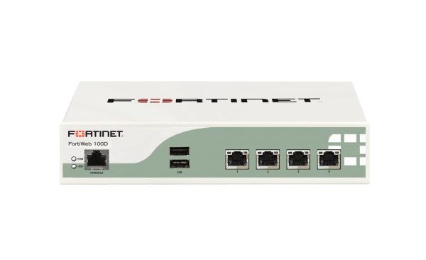 FWB-100D-USG-BDL Fortinet FortiWeb 100D RJ45 6 x Ports 1000Base-T 1000Base-X SFP + 2 2U Rack Mountable GigE Firewalls