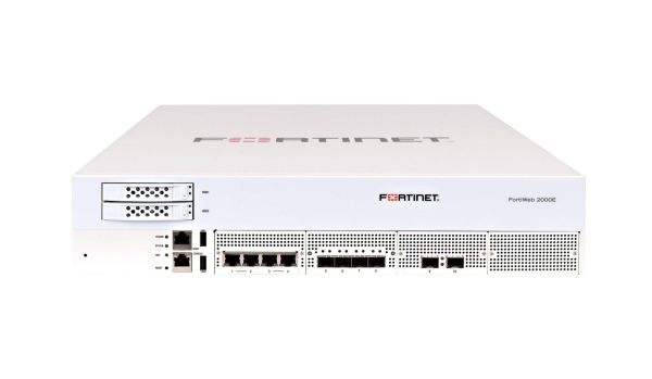 FWB-2000E Fortinet FortiWeb 2000E Series 2 x Ports 10GBase-SR SFP+ + 4 x Ports SFP + 4 x Ports 1GbE RJ-45 2U Rack-Mountable Network Security Appliance