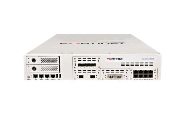FWB-4000E-BDL Fortinet Web Application 8-Ports 1000Base-T/X/10GBase-SR 10 GbE 8 x RJ-45 4 x SFP 4 x SFP+ Manage 2U Firewall