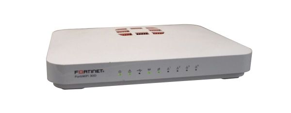 FWF-30D-U-NFR Fortinet FortiWiFi 30D 1000Base-T Gigabit Ethernet 5 x RJ-45 Ports Wireless Security Appliance